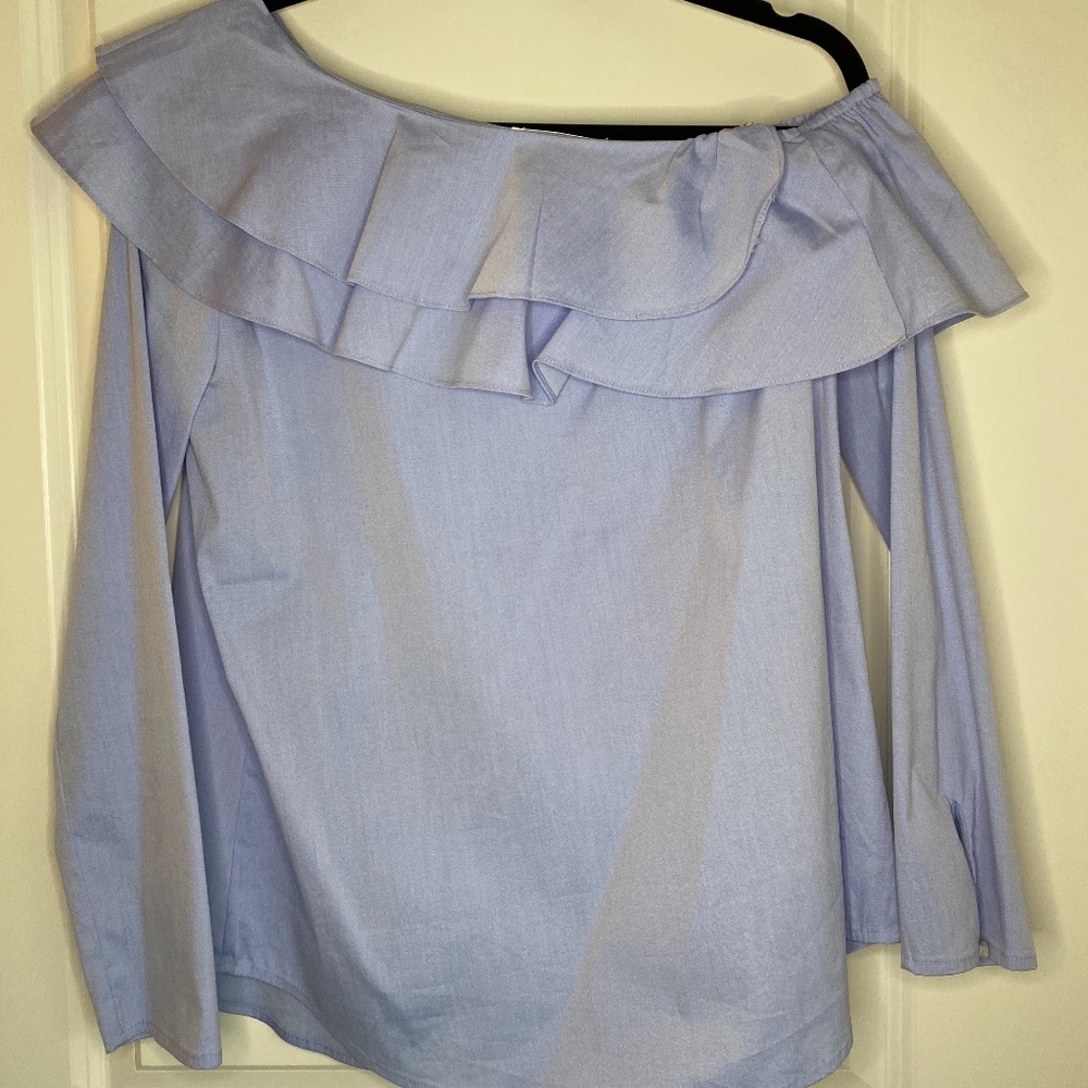Calvin Klein One- shoulder Blouse